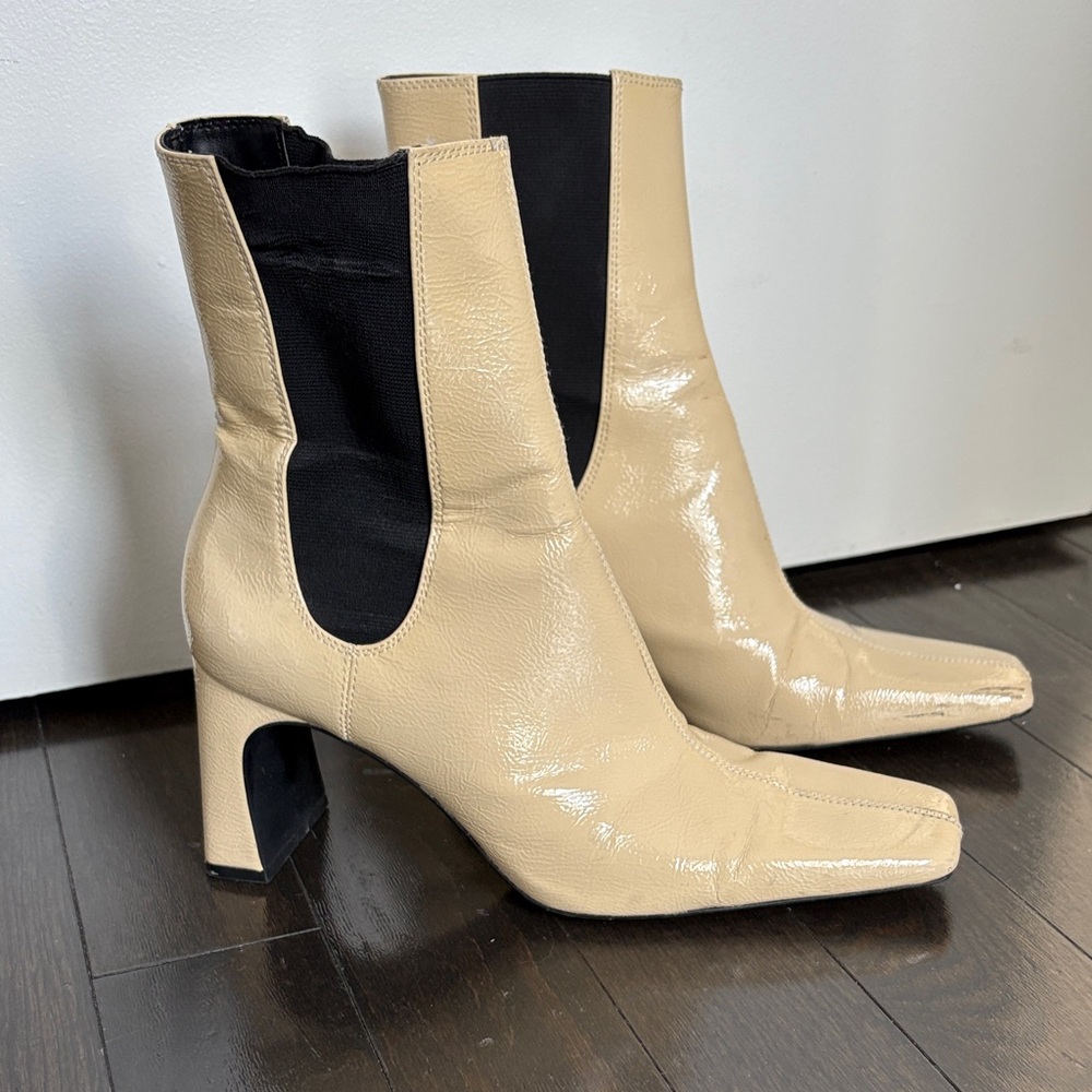 Elegant Cream Zara Ankle Boots